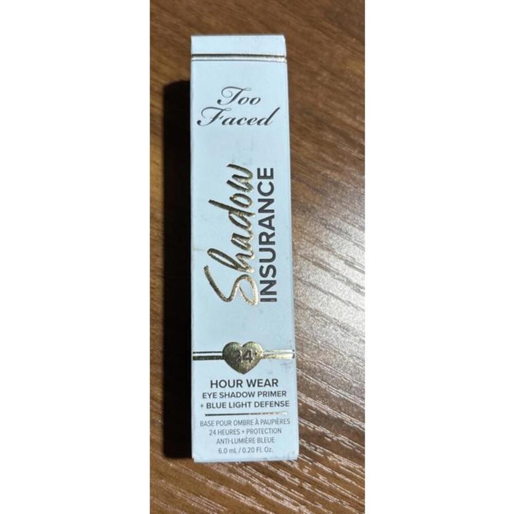 Too Faced Shadow Insurance 24-Hour Eyeshadow Primer - Full Size 0.2oz /6ml - NIB